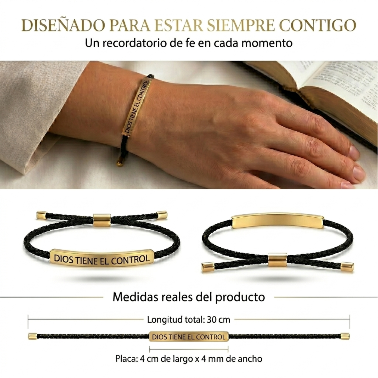 Pulsera de Fe "Dios tiene el control"