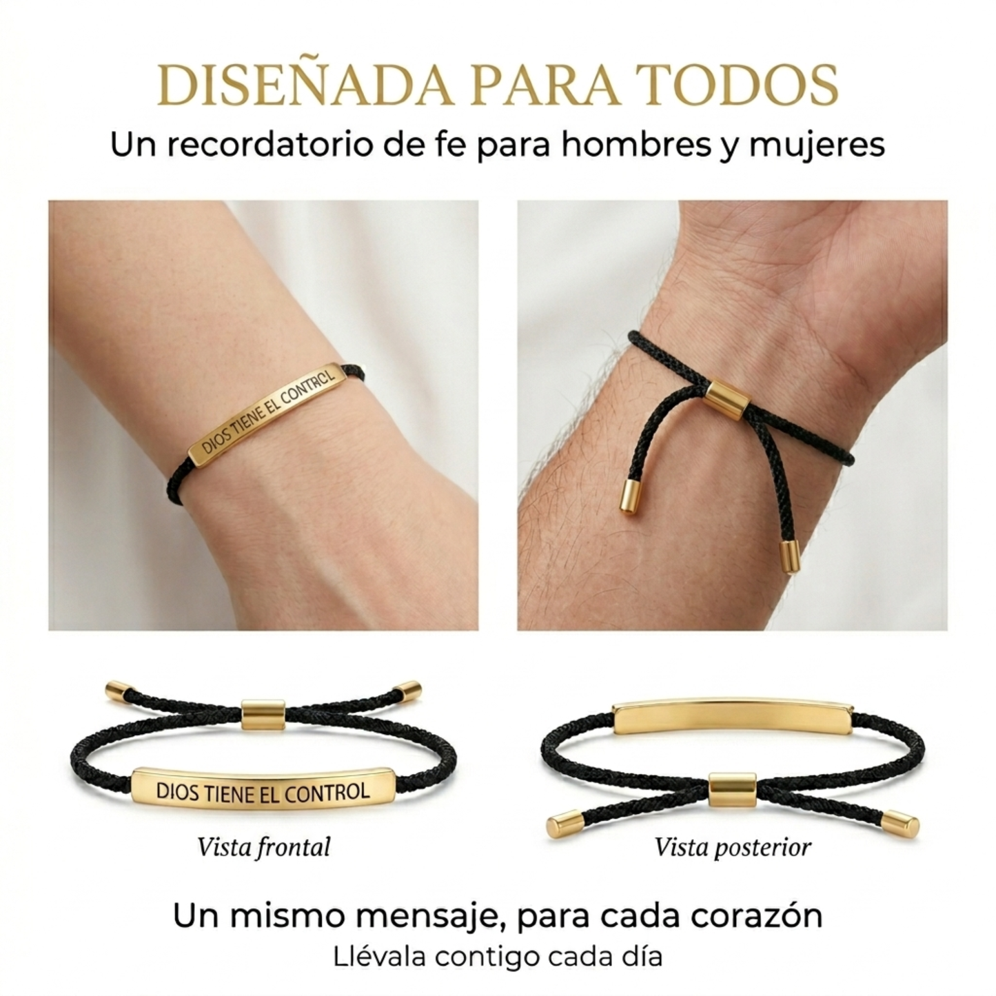 Pulsera de Fe "Dios tiene el control"